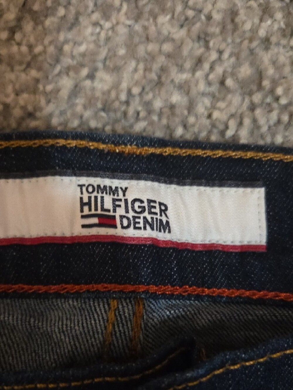 Tommy Hilfiger 33x32 Dark Blue Denim Jeans - NWOT - Picture 3 of 10